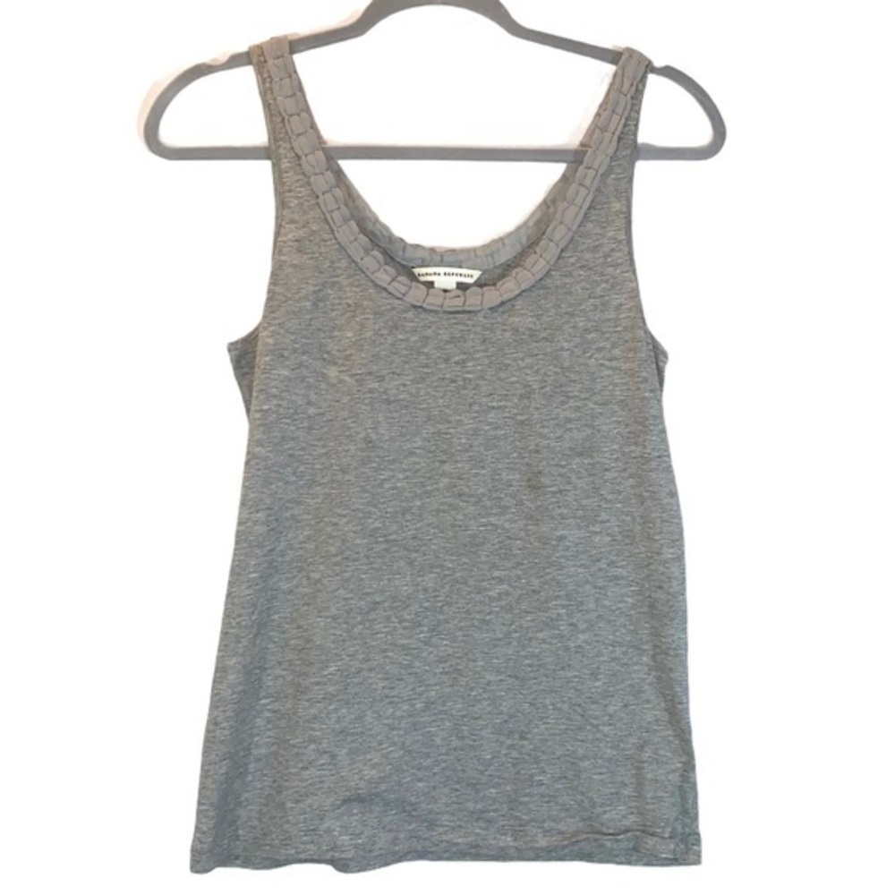 Banana Republic sz M heather gray stretch tank top